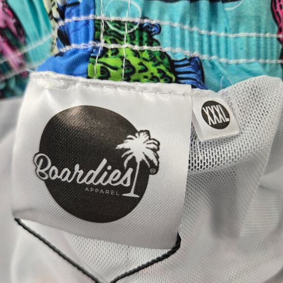 NWT Boardies Men's Mulga Ocean Blue Mid-Length Swim Short Sharks Starfish XXXL - Picture 7 of 14